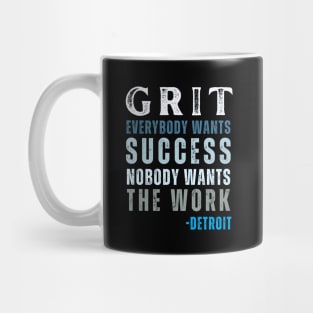 Detroit Grit Lions Football Mug